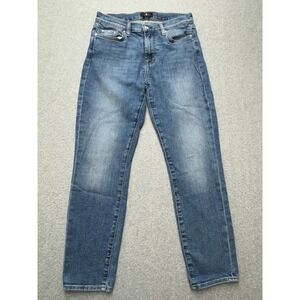 7 For All Mankind Jeans Womens‎ 28x26 The Ankle Skinny Blue Denim Stretch 7FAM